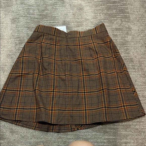 French connection Plaid Brown Skirt - Picture 4 of 4
